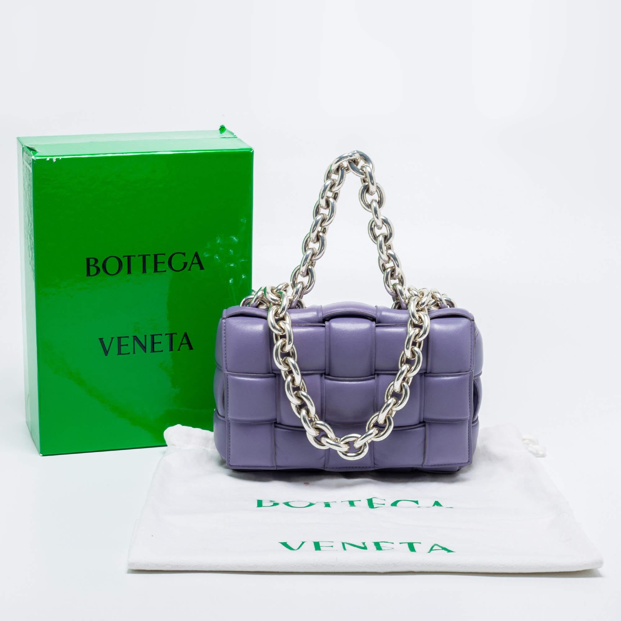 Bottega Veneta Lilac Padded Leather Cassette Shoulder Bag 10