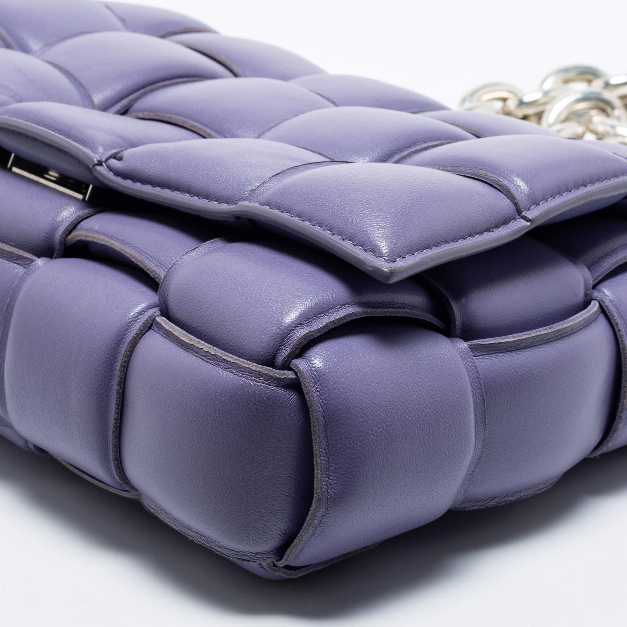 Bottega Veneta Lilac Padded Leather Cassette Shoulder Bag 5