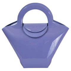 BOTTEGA VENETA lilac purple patent leather 2021 DOLL SMALL TOTE Bag