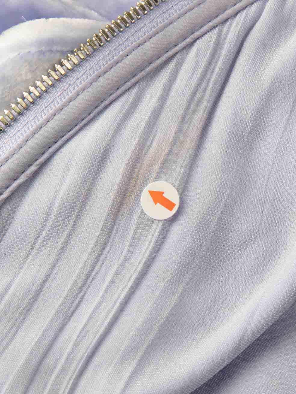 Bottega Veneta Lilac Velvet Ruched Zip Maxi Dress Size S 1