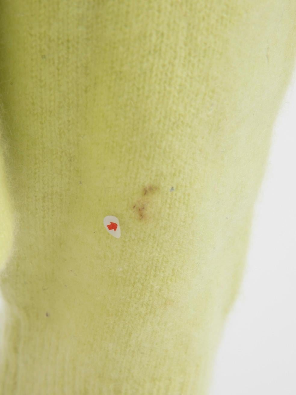 Bottega Veneta Lime Cashmere Jumper Size S In Good Condition For Sale In London, GB