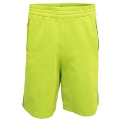 Bottega Veneta Lime Green Synthetic Shorts M