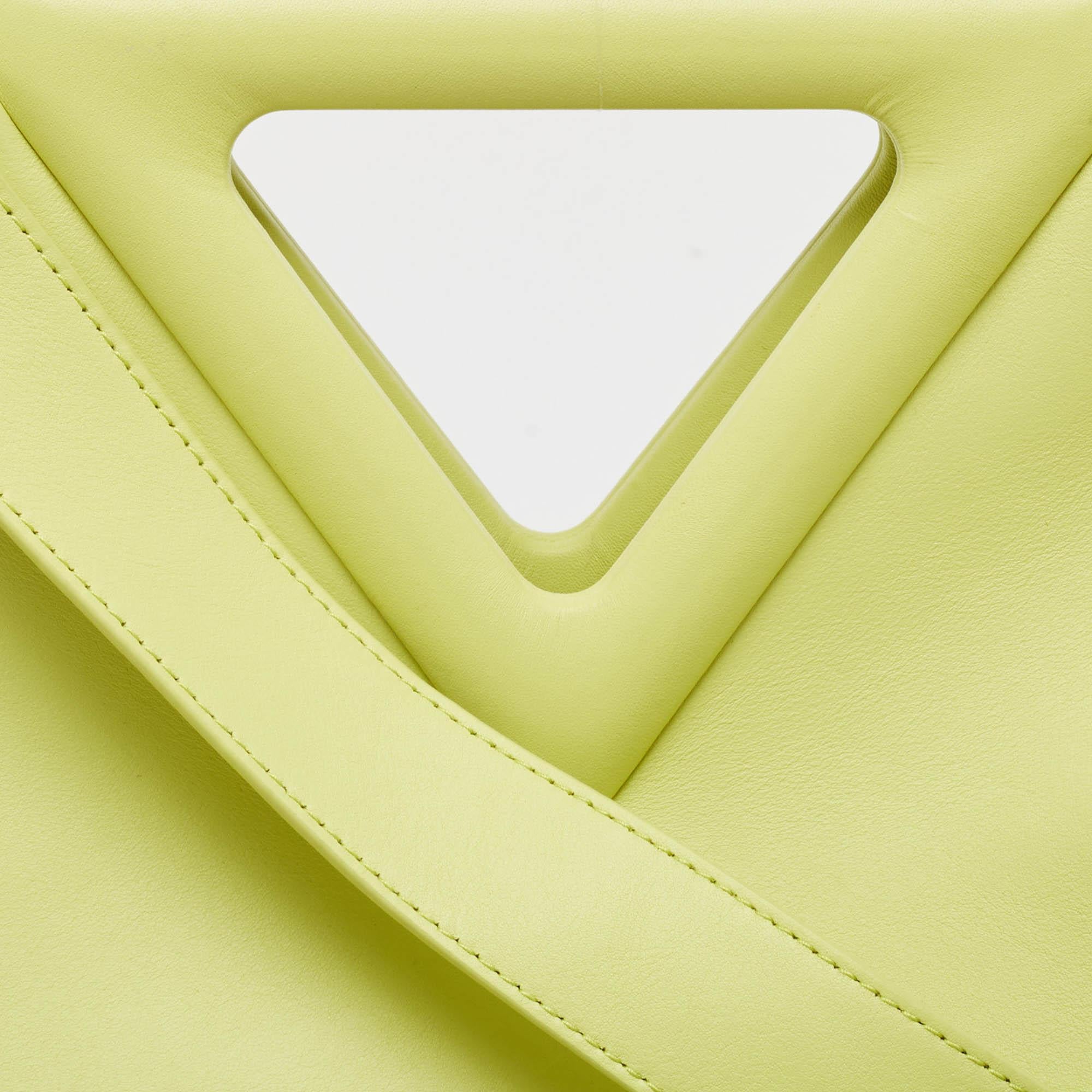 Bottega Veneta Lime Leather Medium Point Shoulder Bag 1
