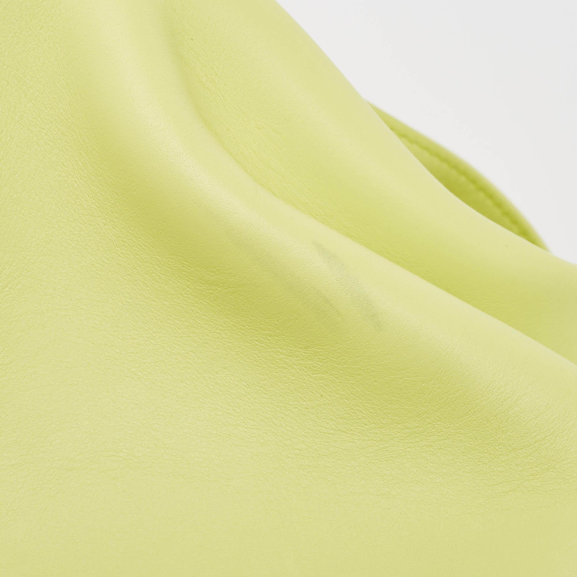 Bottega Veneta Lime Leather Medium Point Shoulder Bag 2