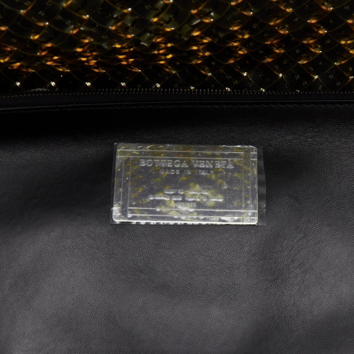 BOTTEGA VENETA Limited Cabat MM clear pvc black leather intrecciato tote bag For Sale 5