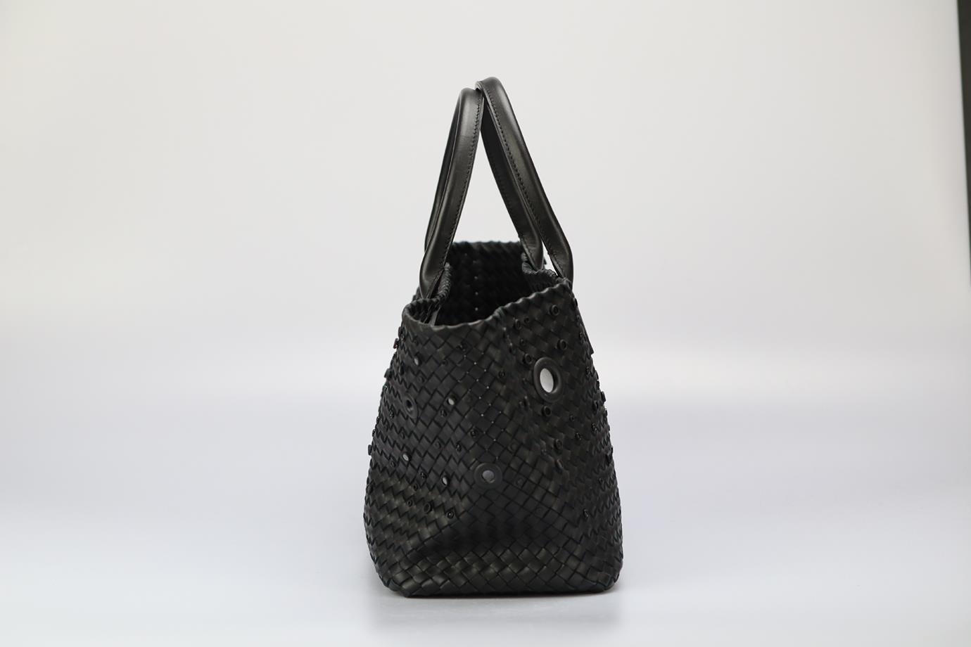 Bottega Veneta Limited Edition Cabat Embellished Intreciato Leather Tote Bag 1