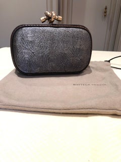 Bottega Veneta Edizione Limitata Pochette Eleg in filo di metallo grigio