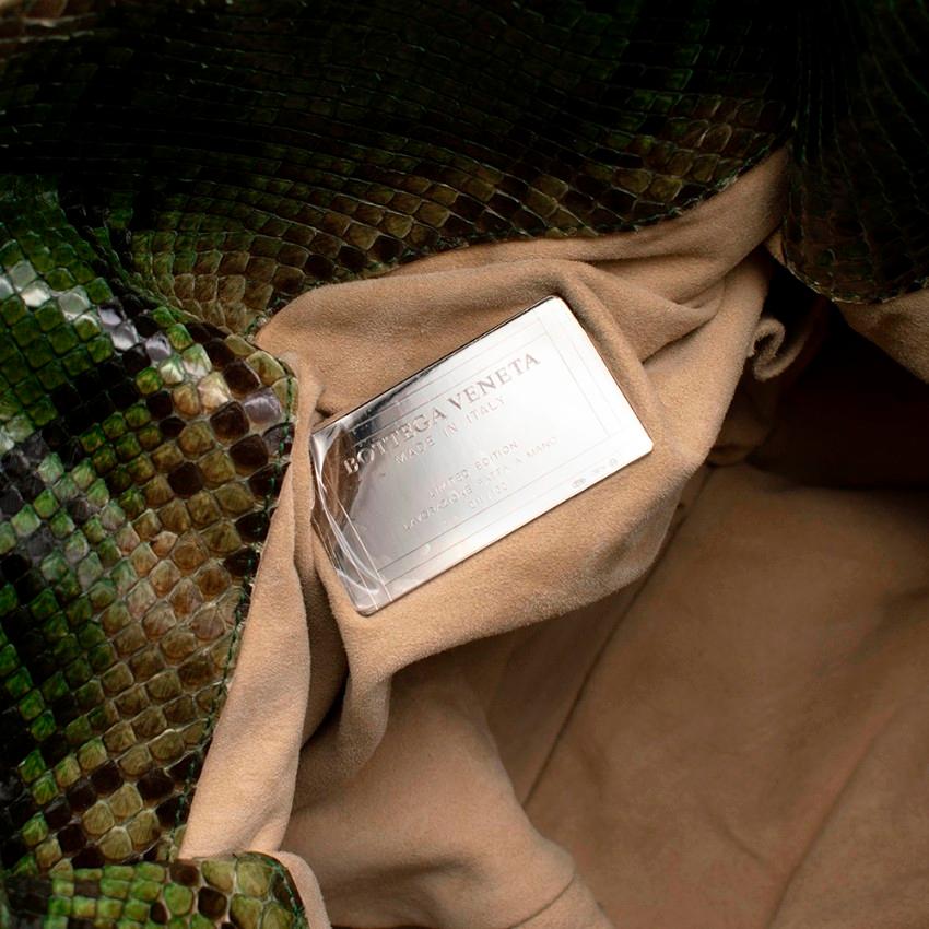 Women's or Men's Bottega Veneta Limited Edition Green python XL hobo