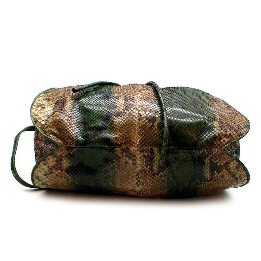 Bottega Veneta Limited Edition Green python XL hobo 1