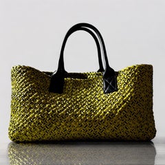 BOTTEGA VENETA Limited Edition Large Cabat Woven Tote Shoulder Shopper Bag
