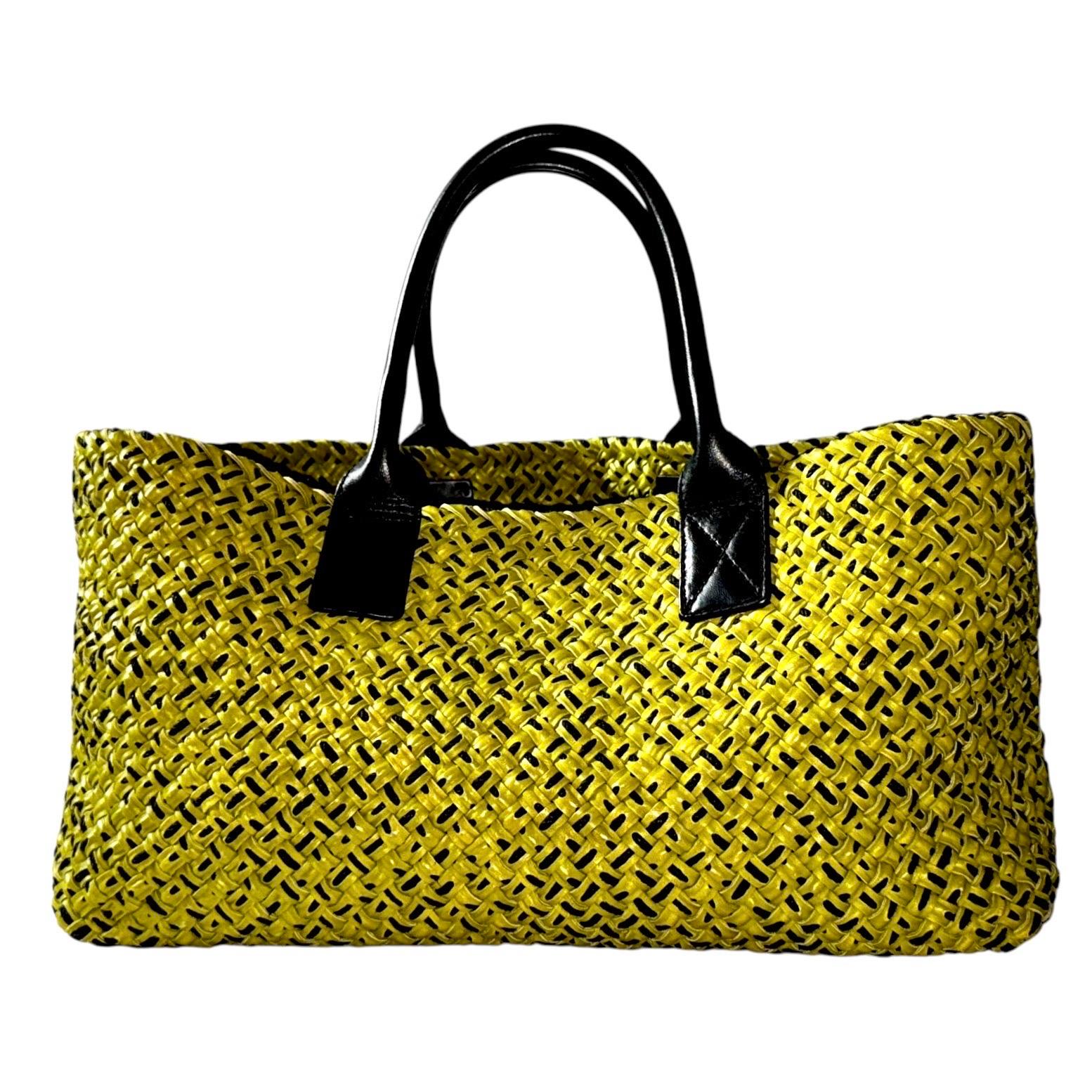 BOTTEGA VENETA Limited Edition Large Cabat Woven Tote Shoulder Shopper Bag