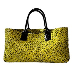 Bottega Veneta Edizione Limitata Grande Cabat Tessuto Tote Tracolla Borsa Shopper