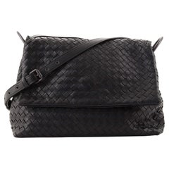 Bottega Veneta Loop Flap Messenger Bag Intrecciato Nappa Medium