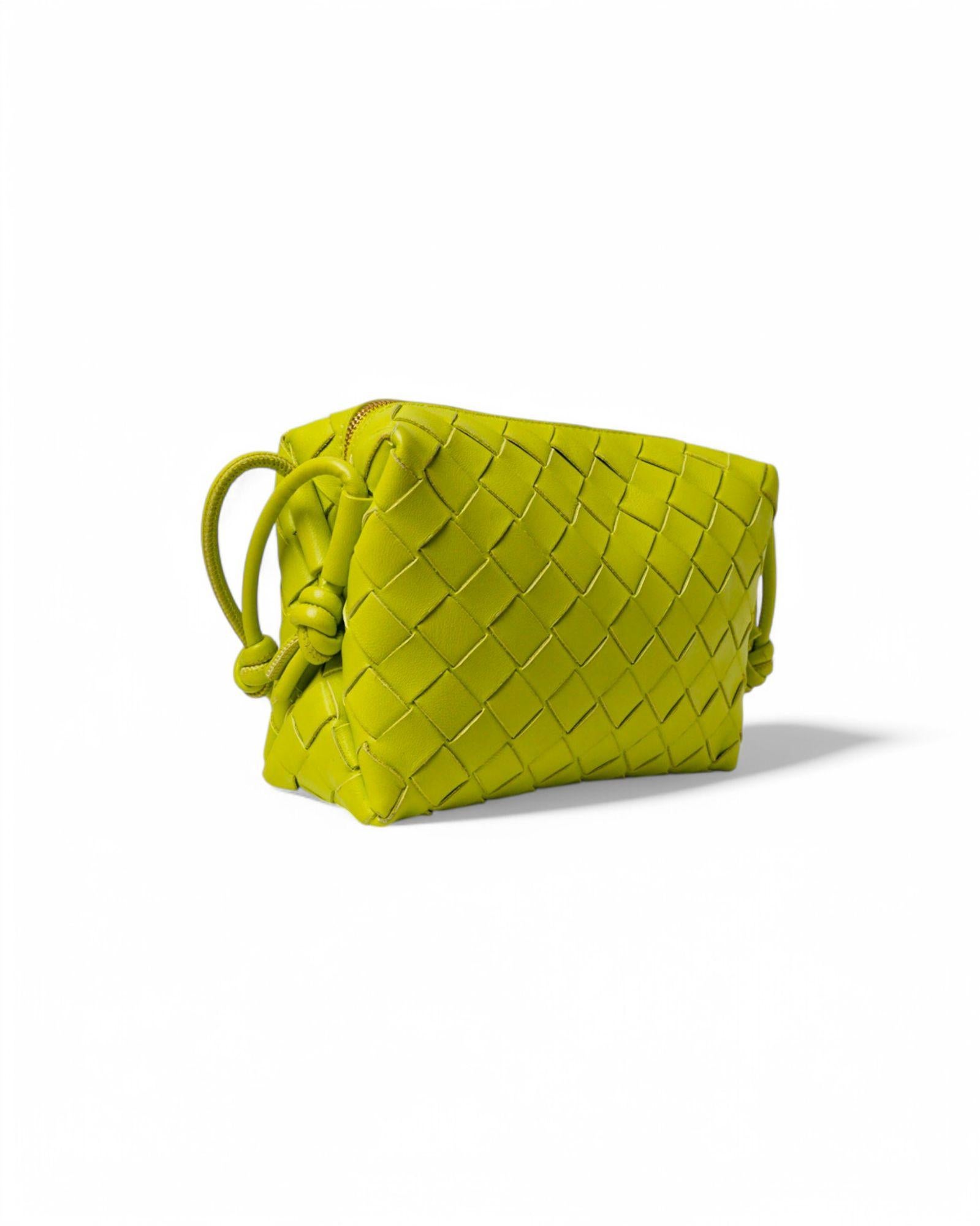 Women's Bottega Veneta Loop Mini Braided Acid Kiwi For Sale