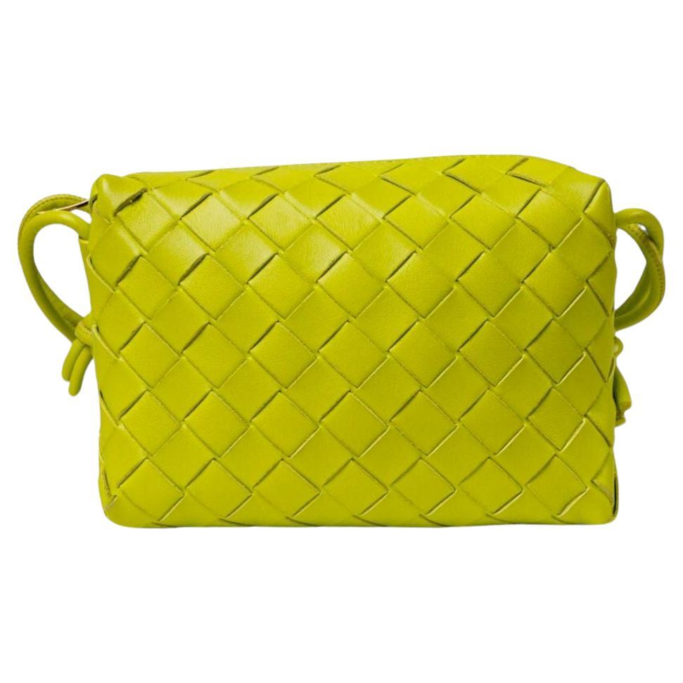 Bottega Veneta Loop Mini Braided Acid Kiwi For Sale