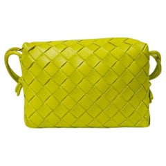 Bottega Veneta Loop Mini Braided Acid Kiwi