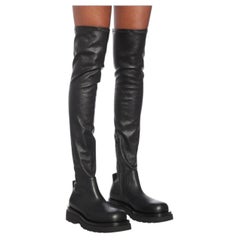 Bottega Veneta Lug Over-the-Knee-Stiefel mit klobiger Sohle, Icon-Modell, EU 40, US 10, im Karton