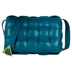 Bottega Veneta Mallard Intrecciato gepolsterte Cassette-Tasche aus Leder Neu 3.900 $
