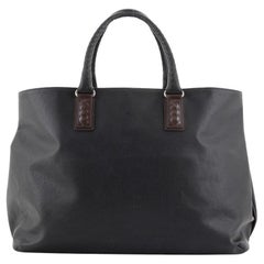 Bottega Veneta Marco Polo Tote Rubberized Canvas Large