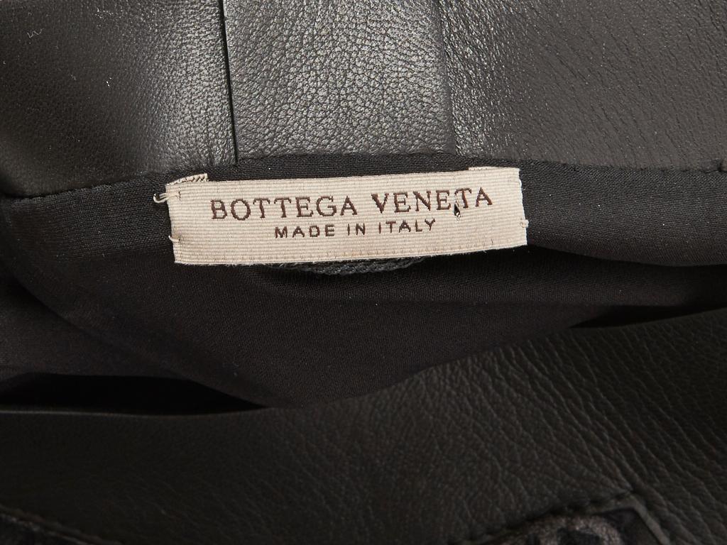 Bottega Veneta Matelasse Gown with Leather Detail 1
