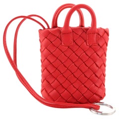 Bottega Veneta Maxi Cabat Bag Charm Intrecciato Nappa