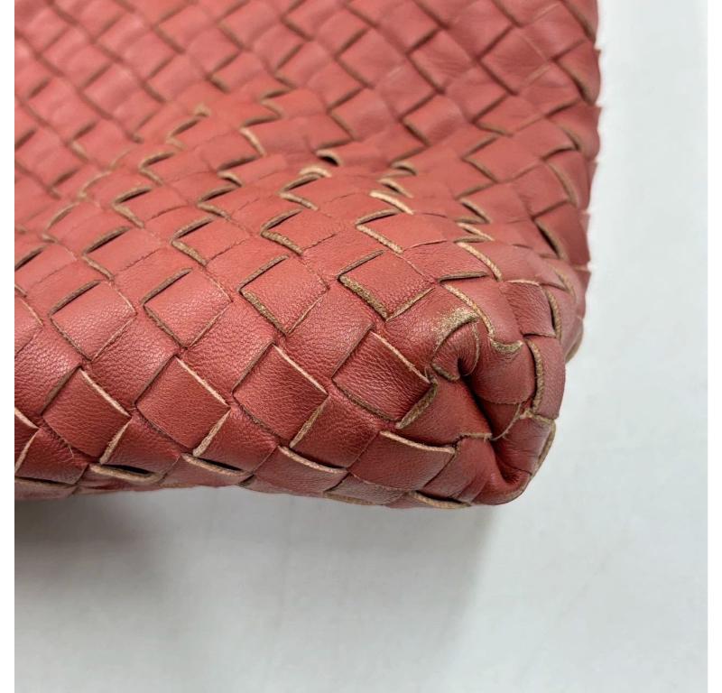 Bottega Veneta Maxi Convertible Tote Bag Brick Red Leather Two-way Carry 50cm 9
