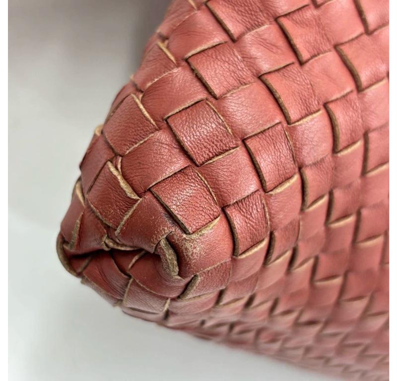 Bottega Veneta Maxi Convertible Tote Bag Brick Red Leather Two-way Carry 50cm 12