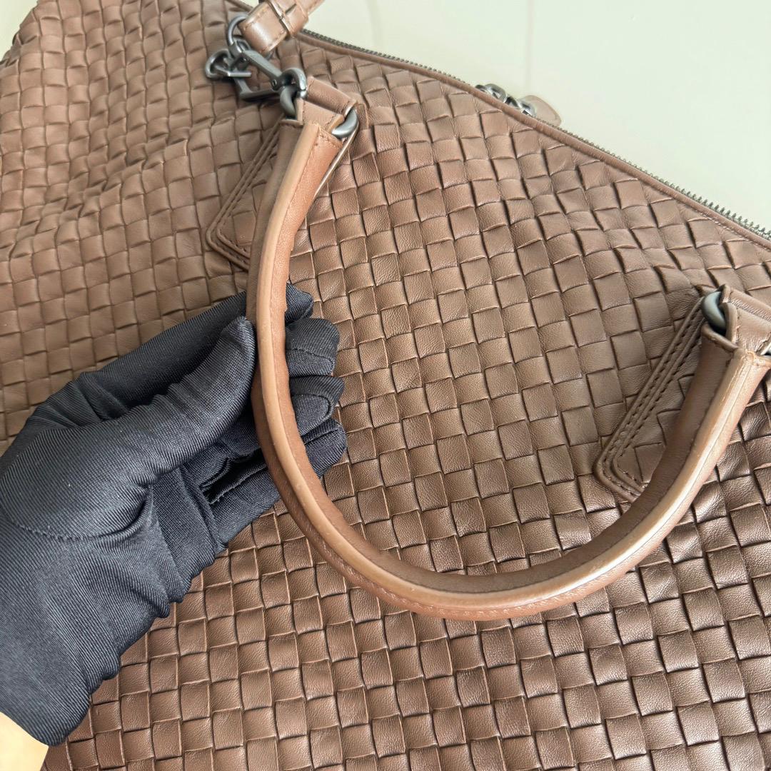 Bottega Veneta Maxi Convertible Tote Bag Chocolate Brown Leather 50cm 7