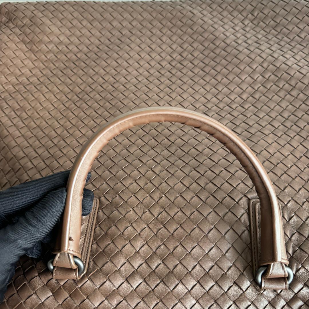 Bottega Veneta Maxi Convertible Tote Bag Chocolate Brown Leather 50cm 8