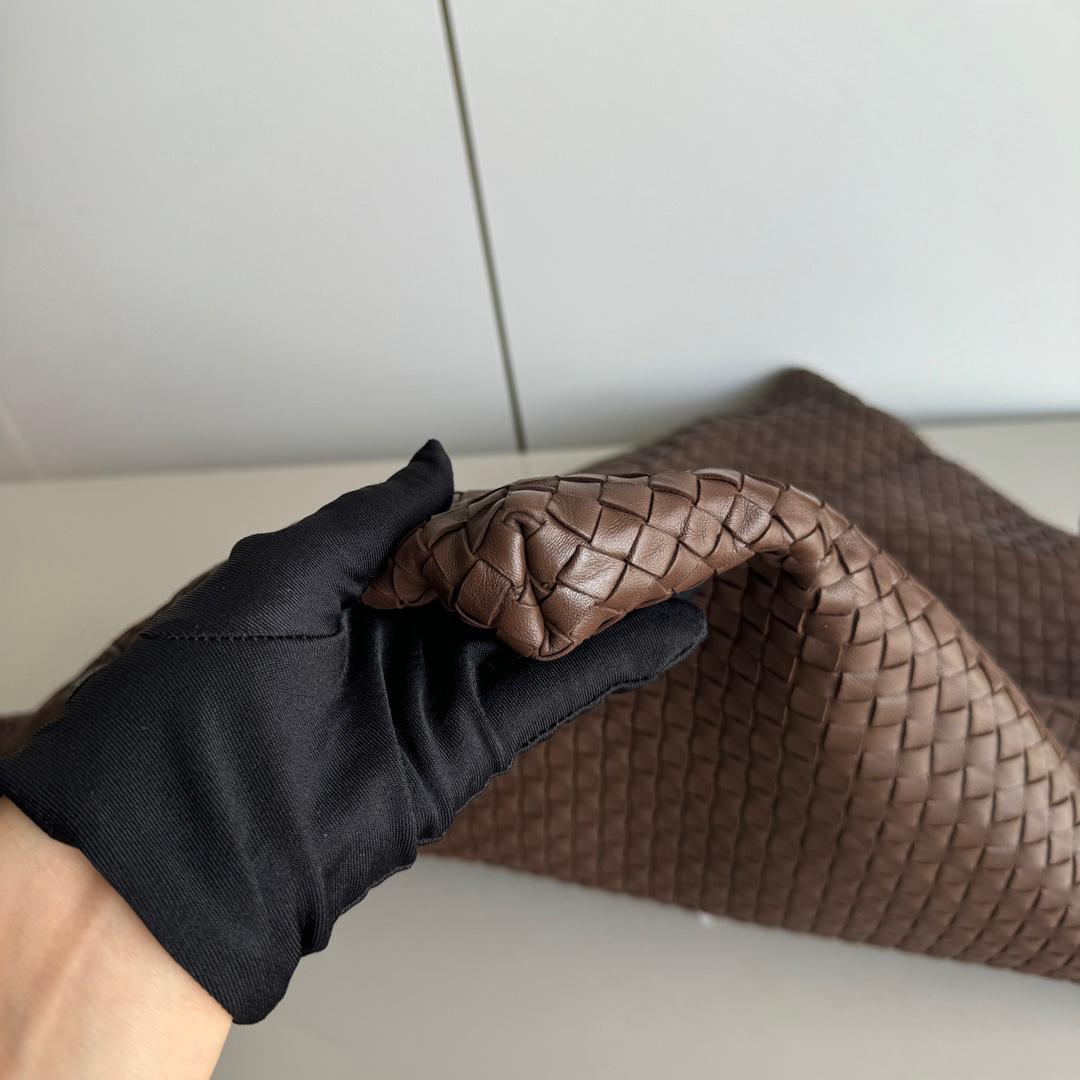 Bottega Veneta Maxi Convertible Tote Bag Chocolate Brown Leather 50cm 1
