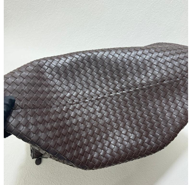 Bottega Veneta Maxi Convertible Tote Bag Dark Brown Leather Two-way Carry 50cm 12