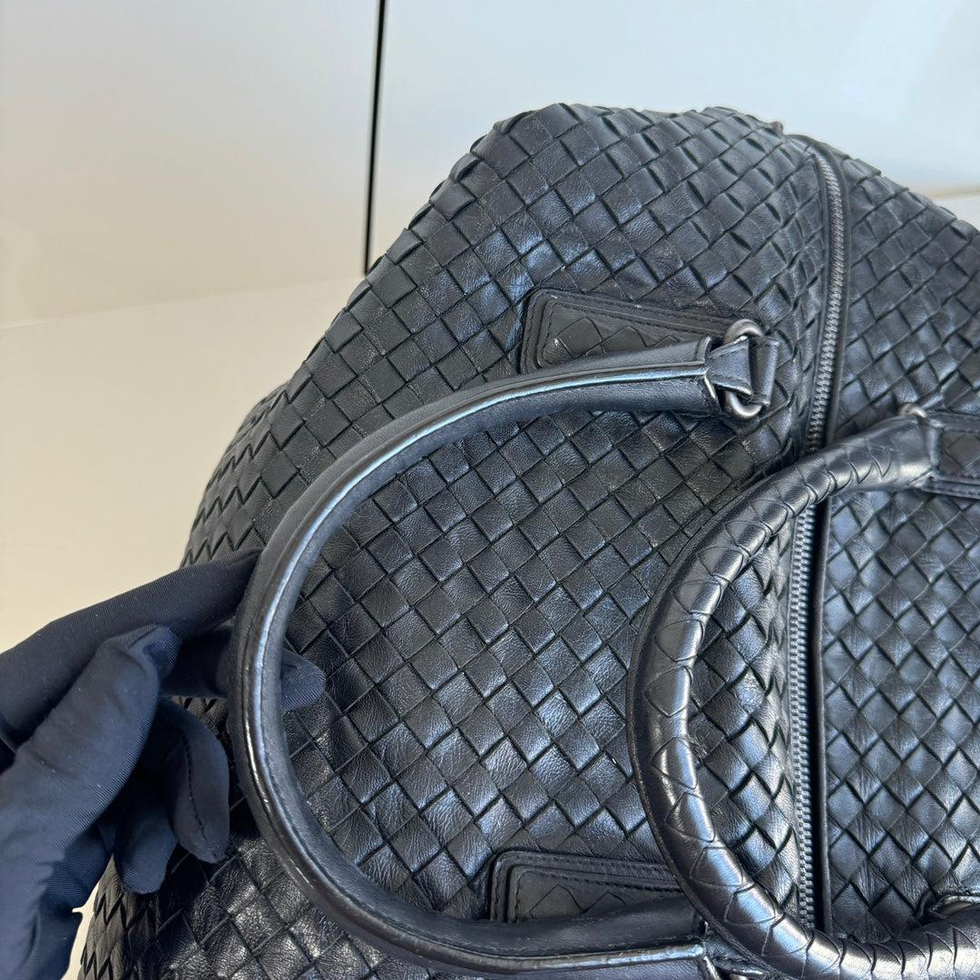 Bottega Veneta Maxi Convertible Tote Bag Hobo Black Leather Two-way Carry 50cm 6