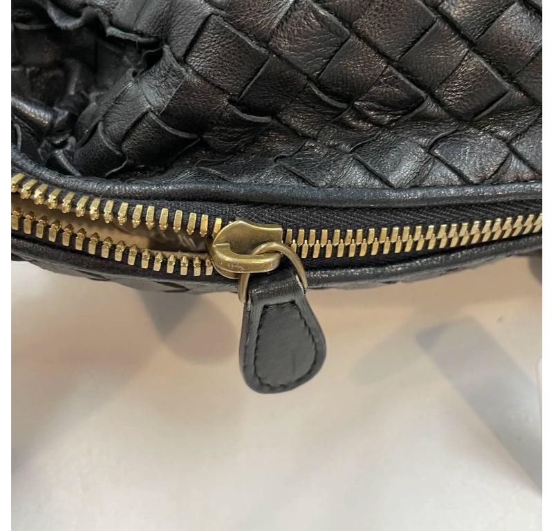 Bottega Veneta Maxi Bolso Tote Convertible Hobo Cuero Negro Bidireccional 50cm en venta 9