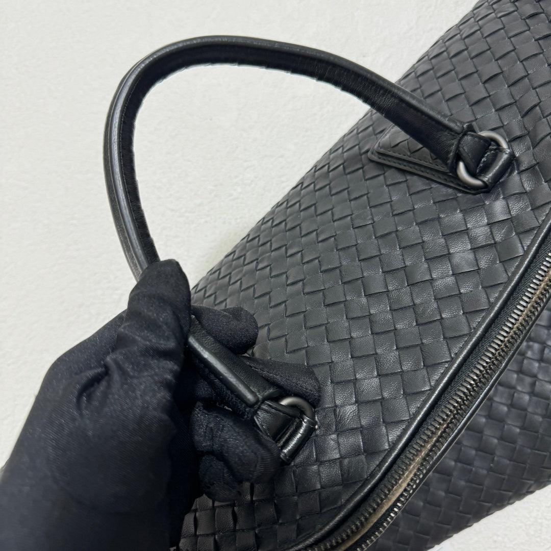 Bottega Veneta Maxi Convertible Tote Bag Hobo Black Leather Two-way Carry 50cm 9