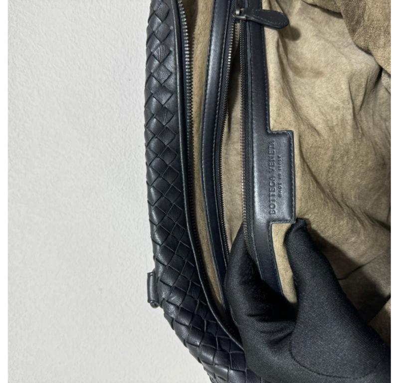 Bottega Veneta Maxi Convertible Tote Bag Hobo Black Leather Two-way Carry 50cm 11