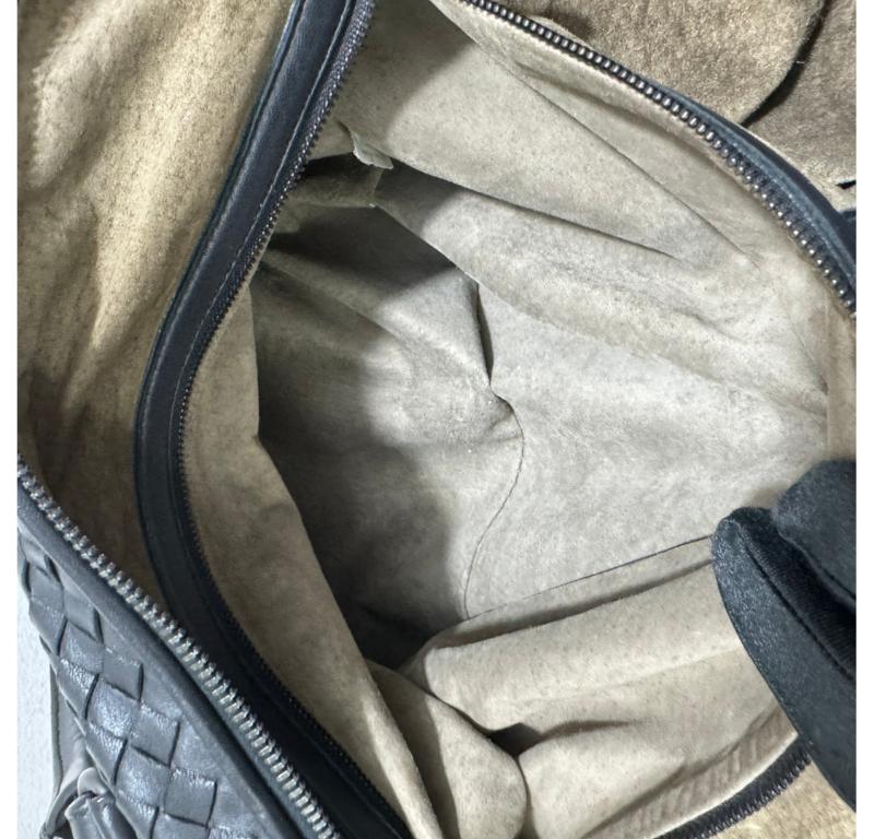 Bottega Veneta Maxi Convertible Tote Bag Hobo Black Leather Two-way Carry 50cm 12