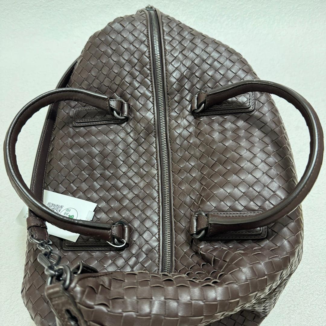Bottega Veneta Maxi Convertible Tote Bag Hobo Brown Leather Two-way Carry 50cm 13