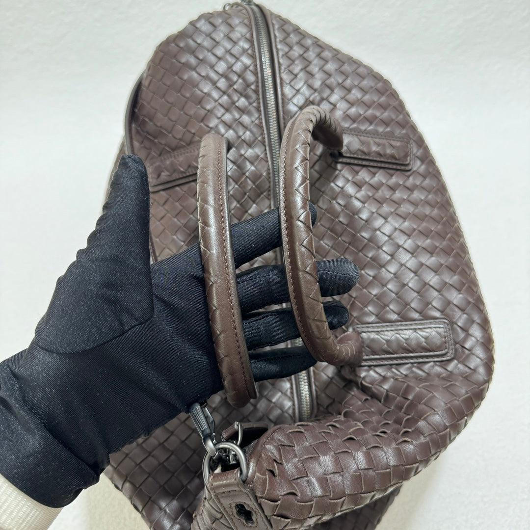 Bottega Veneta Maxi Convertible Tote Bag Hobo Brown Leather Two-way Carry 50cm 5