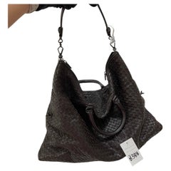 Bottega Veneta Maxi Convertible Tote Bag Hobo Brown Leather Two-way Carry 50cm