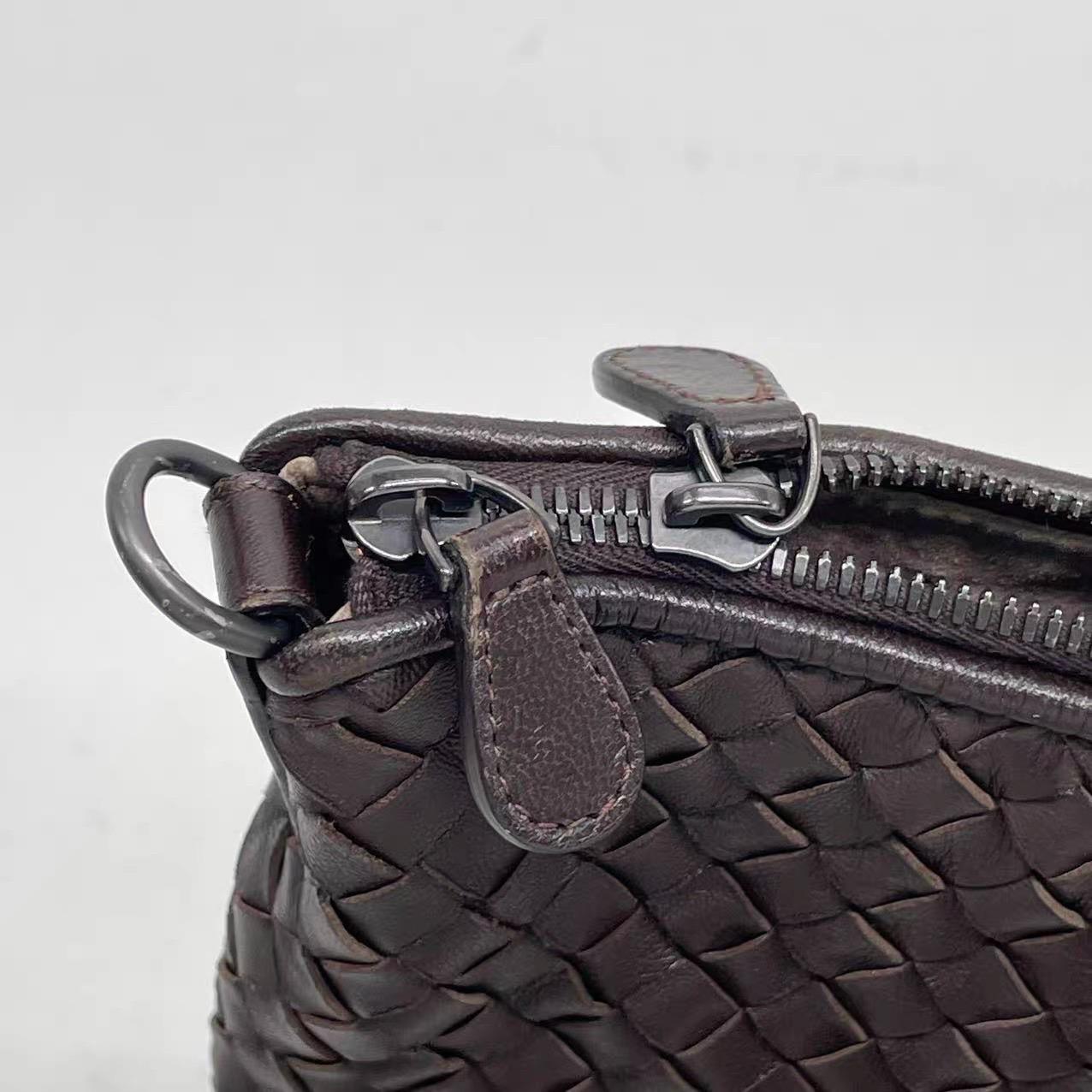 Bottega Veneta Maxi Bolso Tote Convertible Hobo Piel Marrón Oscuro Bidireccional 5 en venta 11