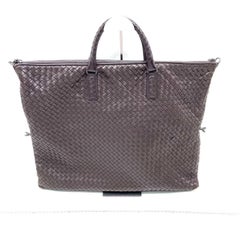 Bottega Veneta Maxi Convertible Tote Bag Hobo Dark Brown Leather Two-way Carry 5