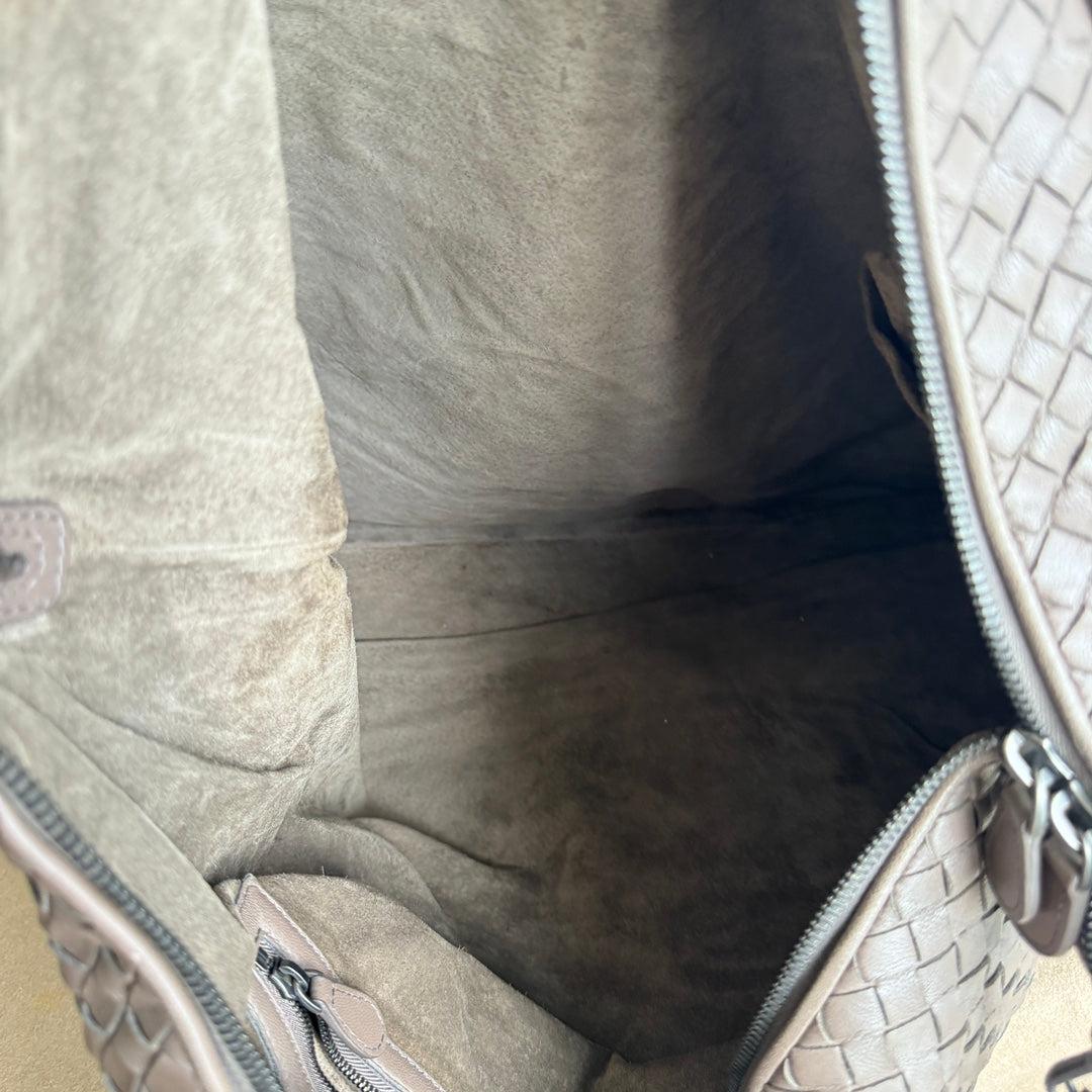 Bottega Veneta Maxi Convertible Tote Bag Hobo Grey Leather Two-way Carry 50cm 11