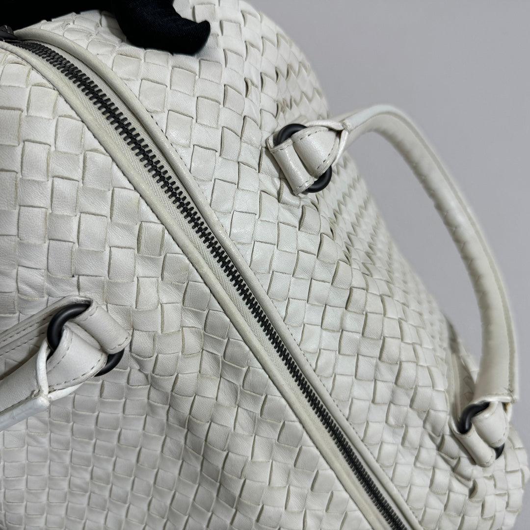 Bottega Veneta Maxi Convertible Tote Bag White Leather Two-way Carry 50cm 5