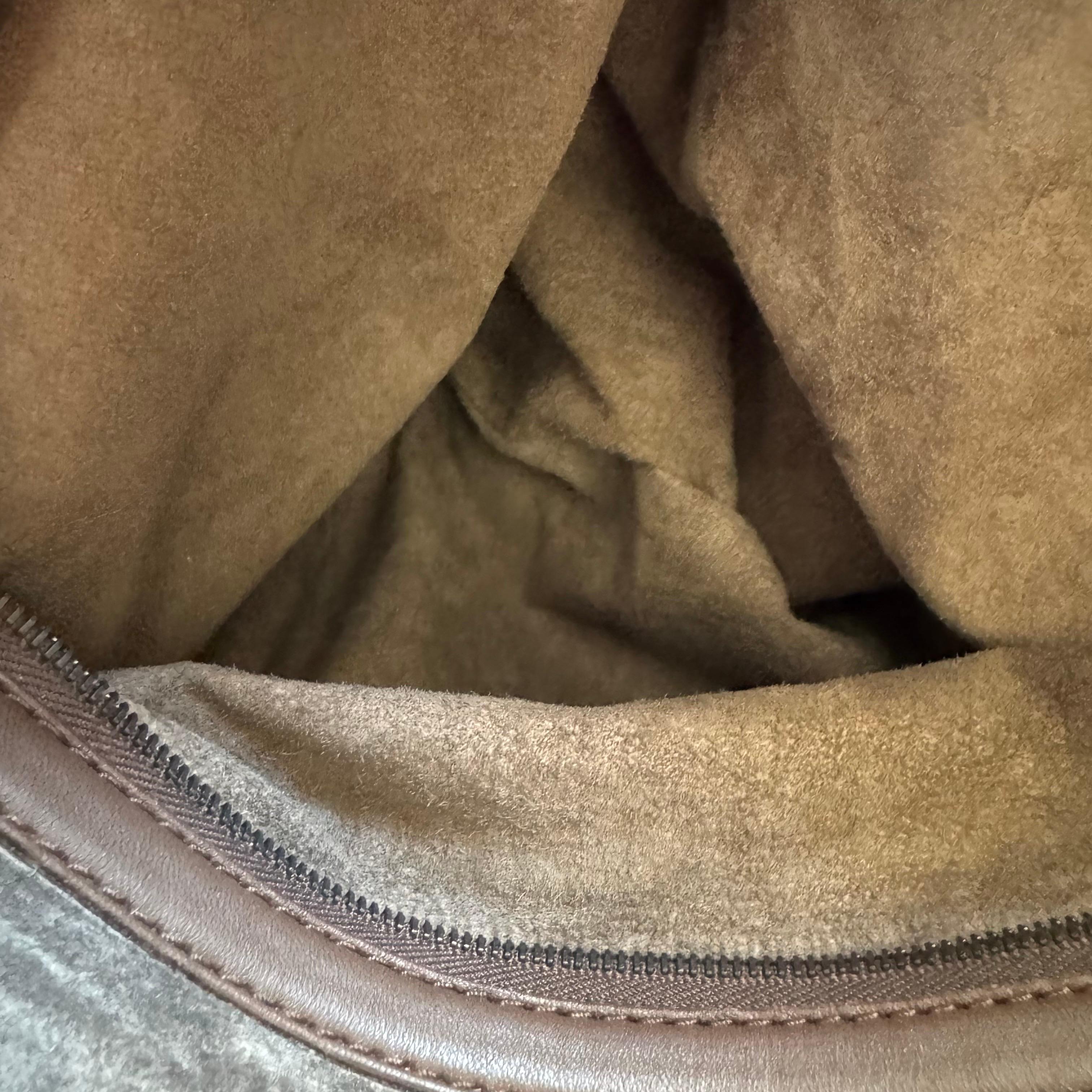Bottega Veneta Maxi Convertible Tote Dark Chocolate Brown Leather 50cm en vente 14