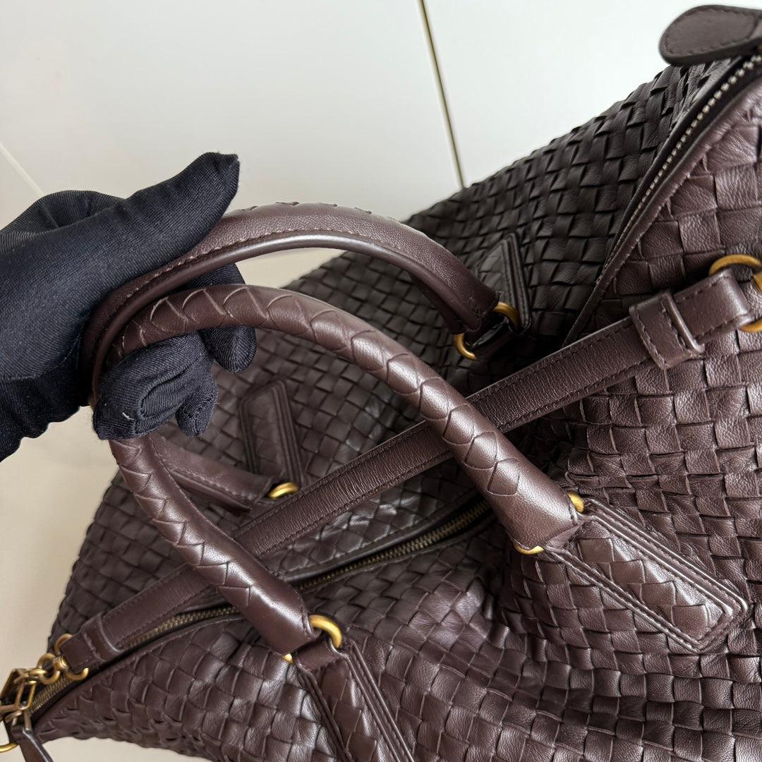 Bottega Veneta Maxi Convertible Tote Dark Chocolate Brown Leather Gold HW 50cm 7