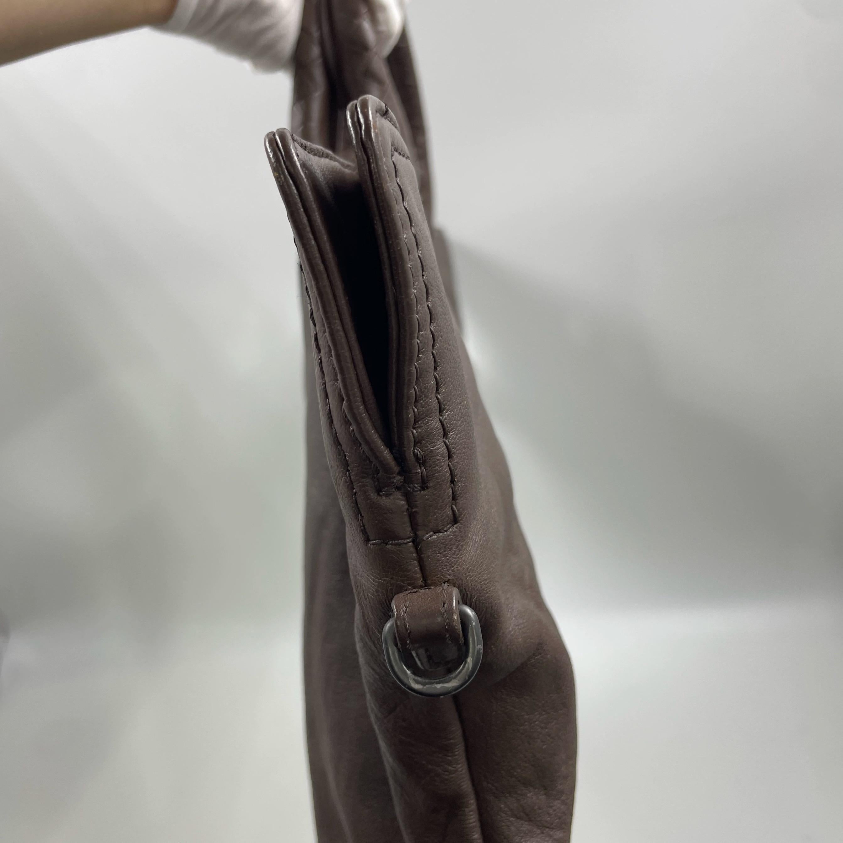 Bottega Veneta Maxi Convertible Tote Dunkelschokolade Braun Glattleder 50cm im Angebot 6