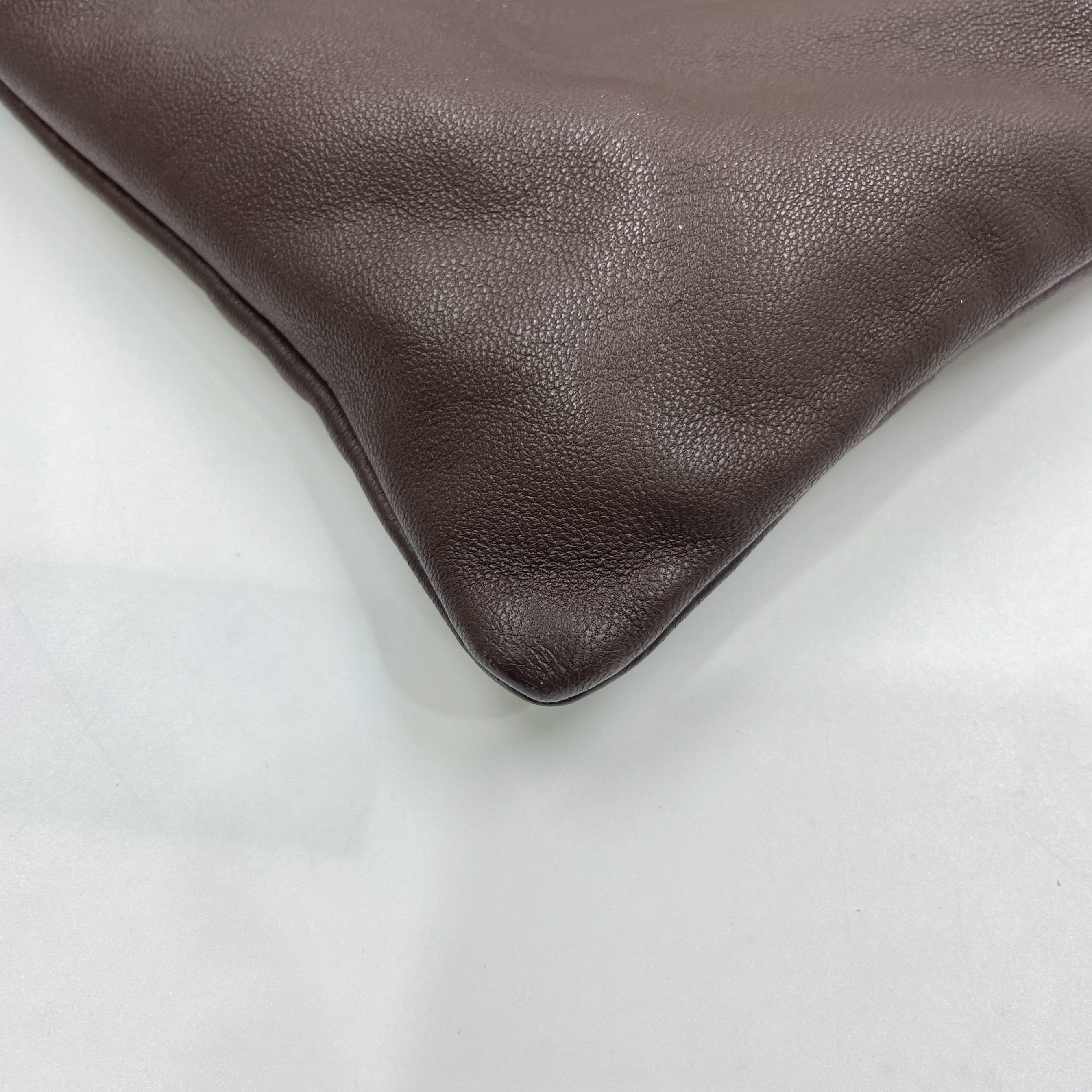 Bottega Veneta Maxi Convertible Tote Dunkelschokolade Braun Glattleder 50cm im Angebot 10