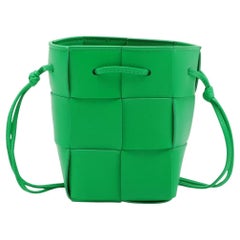 *Bottega Veneta Maxi Intrecciato Cassette Mini Bucket Crossbody Bag Greene & Greene