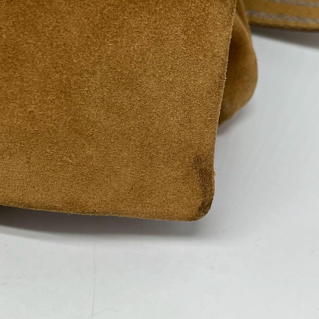 Bottega Veneta Maxi Messenger Bag Suede Leather Tan For Sale 5