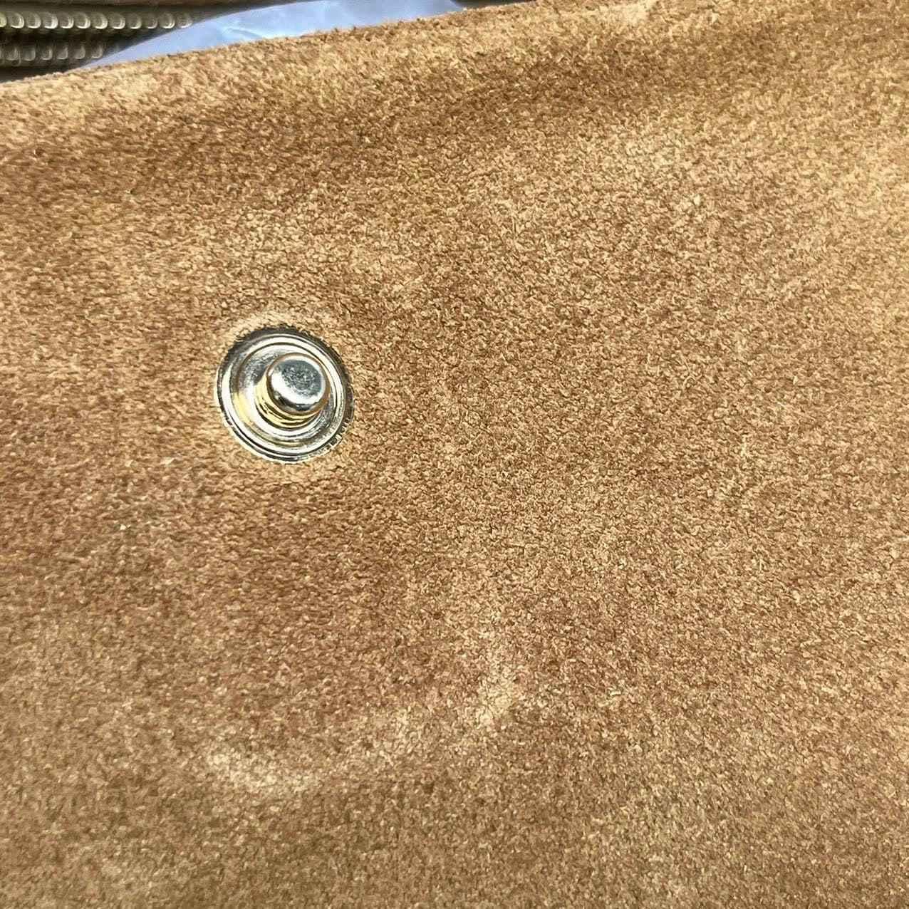 Bottega Veneta Maxi Messenger Bag Suede Leather Tan For Sale 10